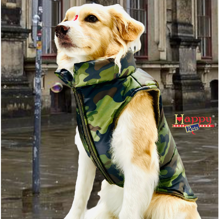 Chaleco Impermeable Camuflado Militar – HAPPY PETS